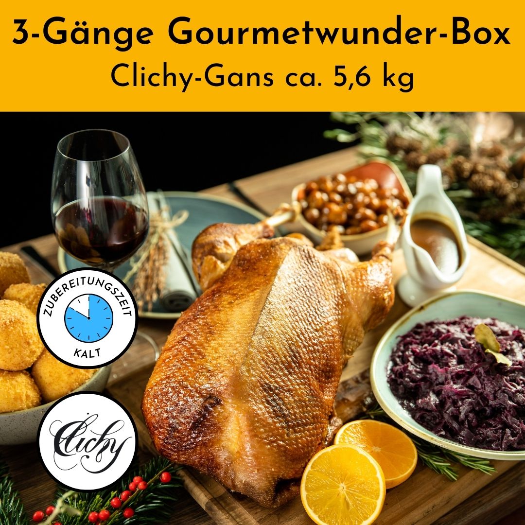 3-Gänge Gourmetwunder-Box Clichy-Gans